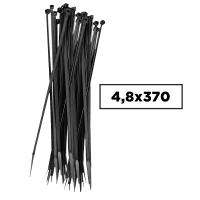 ABRAÇADEIRA DE NYLON PRETA 4,8MMX370MM-PCT C/100