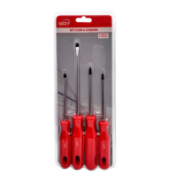 KIT CHAVE DE FENDA FENDA CRUZADA PONTA IMANTADA JOGO 4 PCS