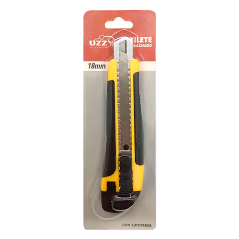ESTILETE EMBORRACHADO COM AUTOTRAVA 18MM