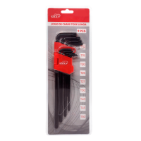 JOGO DE CHAVE TORX DE 9 PEÇAS T10/T15/T20/T25/T30