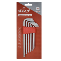 JOGO DE CHAVES TORX 7 PCS T40/T30/T25/T20/T15/T10