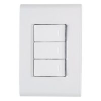 LIZ Conjunto-4x2-com-3-Interruptores-Simples-Tramontina-10-A-250-V