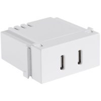 Modulo-2-Tomadas-USB-C-2-A-Bivolt-Tramontina-Branco