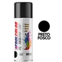 TINTA SPRAY  TOOLCOLOR UG preto fosco - 400ML