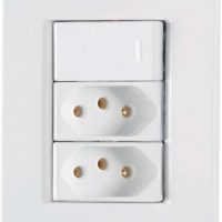 LIZ Conjunto-4X2-1-INTERRUPTOR-SIMPLES+2-TOMADA-2P+T-10A